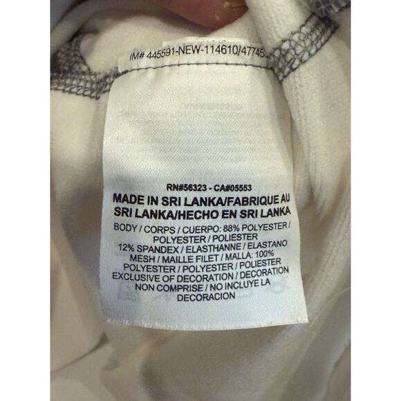 Nike Pro Combat Hyperwarm Mens White Dri Fit Mock Neck Long Sleeve Size L 479925 - Picture 6 of 9